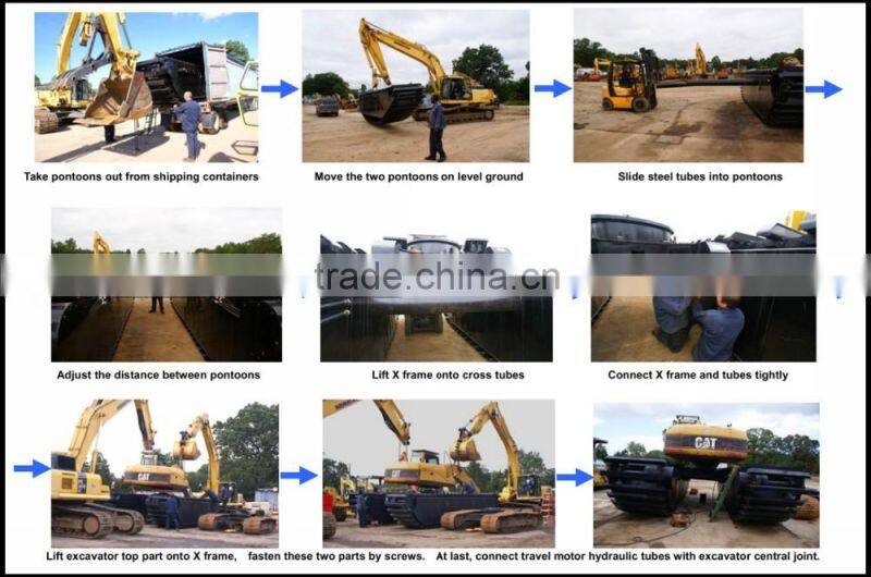 Cheap Swamp Excavator Pontoon , Model: MAX200PU-S