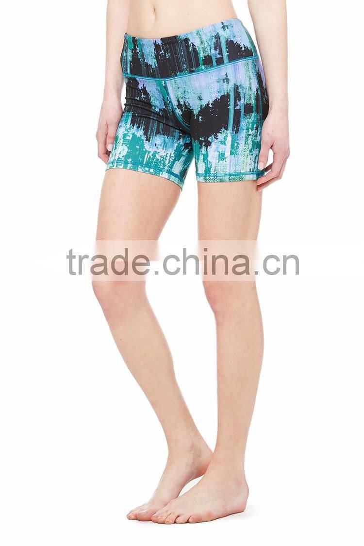 Wholesale OEM Sublimation Printing Fitness Compression Running Shorts