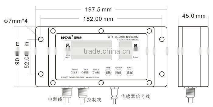 WTF-B100 vessel wind monitor