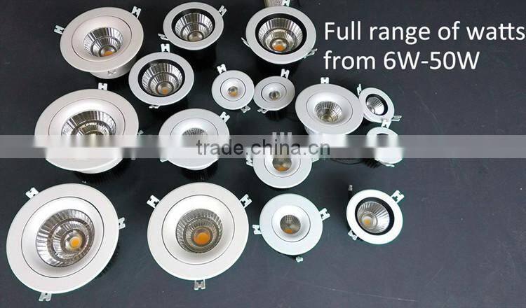 RF dimmable cob downlight 20watt dwown light RA90 CRI97 dimmable commercial downlight