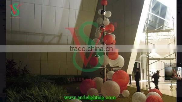 3D tree ball lights 3d deco large outdoor garden plaza decoration