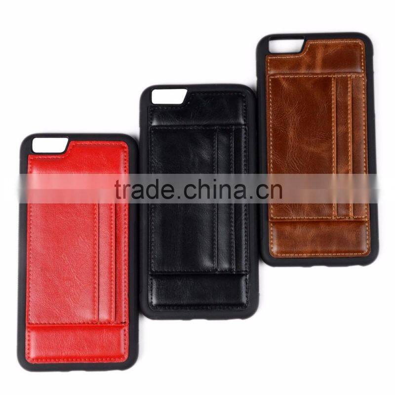 Top quality Retro big discount Leather cell Phone Case For iphone 6s , popular for markets