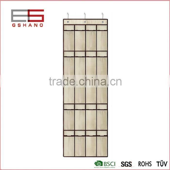 non woven door hanging shoe organizer with 24 pockets selling vell in USA