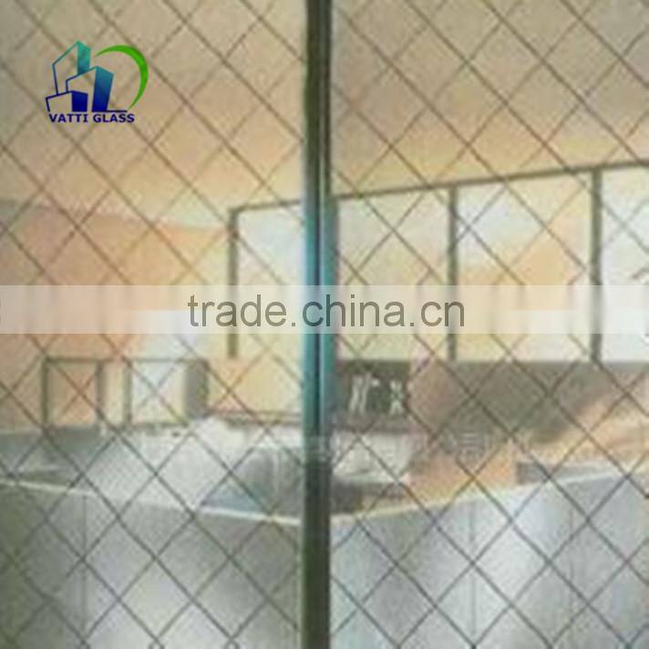 6mm wire glass clear wired glass Wire Laminated decorative Glass