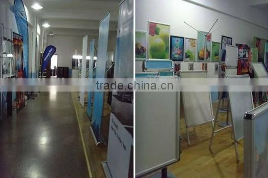 square pole promotion table with folding screen
