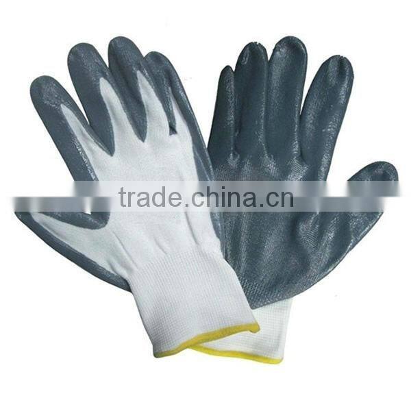 Zebra Strip Nylon Knitted PVC Coated Gloves