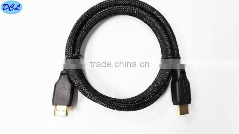 1.8M Black nylon net HDMI cable
