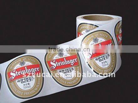 customized waterproof and colorful roll label