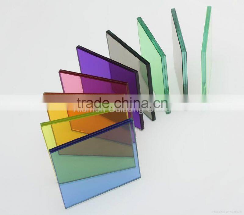 tempered glass price/ hot selling clear curved tempered glass