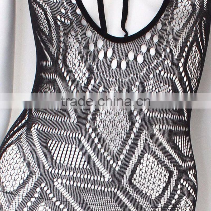 Keyhole Front Seamless Diamond Pattern Sexy Mature Underwear