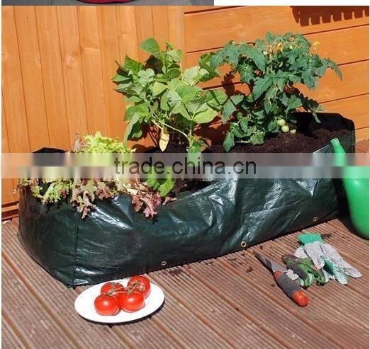 100L Dark Green Reusable Rectangle Tomato Grow Planter Bag With Wire ,Square Patio Tomato Planting/Growing Bag,Tomato Planter