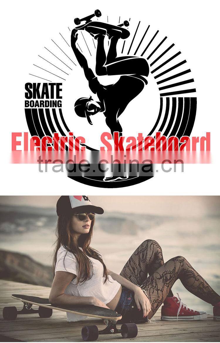 Four Wheels Electric Skateboard Longboard Hover board Wireless Remote Control