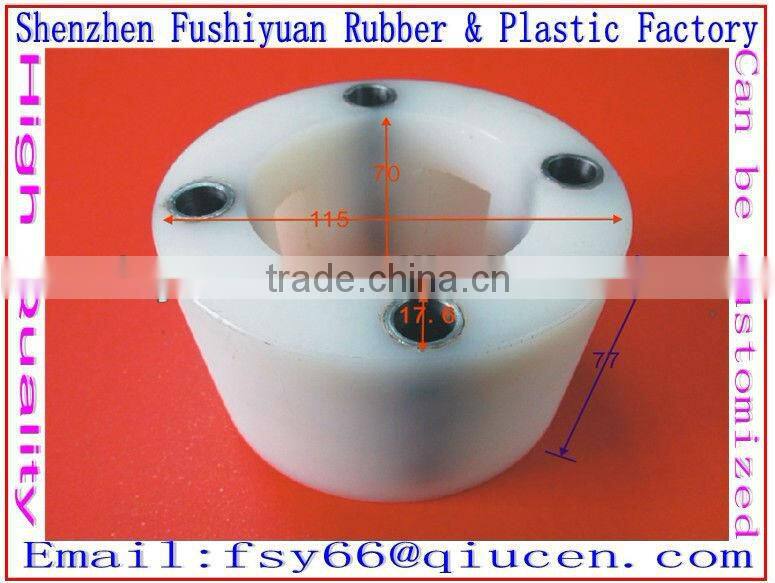 White Couplings complete Nylon bearing connectors plastic connector with 4 holes couplings for Machines