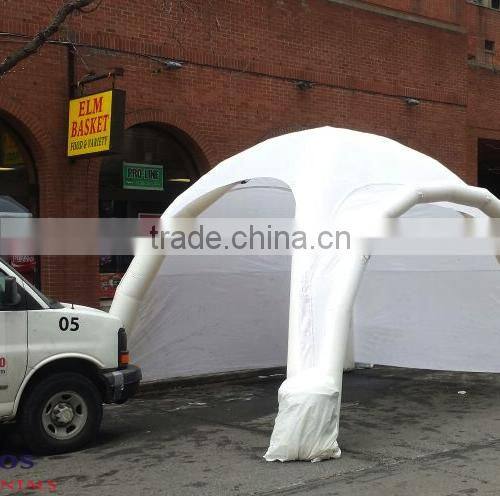 black inflatable tent / small air tight tent