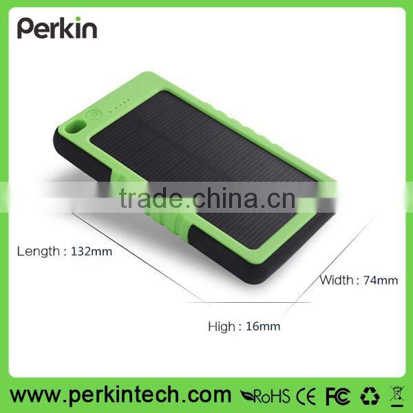 PS02 8000mah Solar power bank for Mobile Phone, OEM Solar Power Bank for Smartphone
