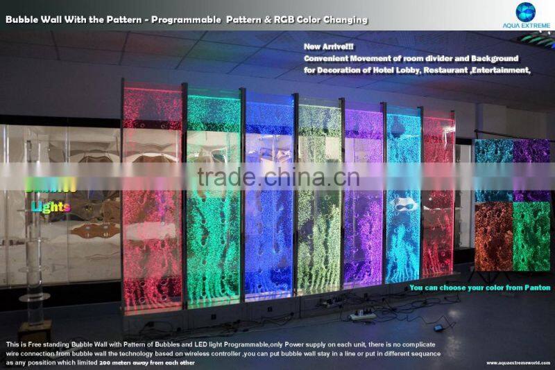 Digital Control LED water bubble wall , Computer Programe Dancing LED Bubble