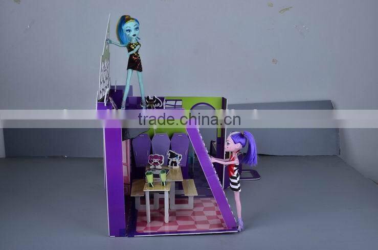 Russian 3D Puzzle child toys 3D DIY house