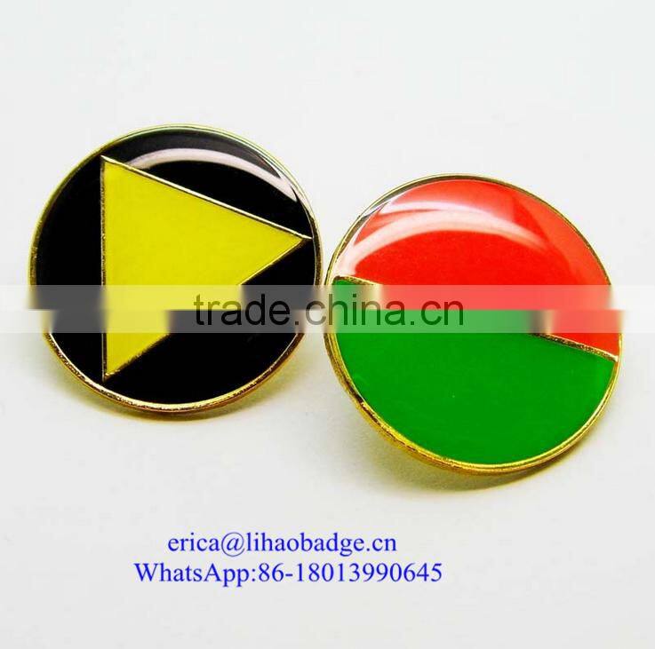 Custom Cheap Soft enamel Metal Security Badges Lapel Pin No Minimum