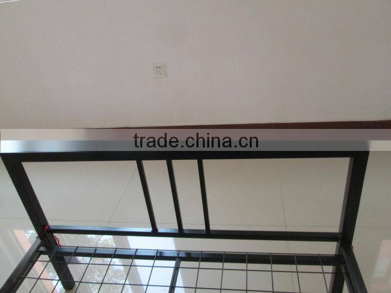 Twin Size Black Metal Bed