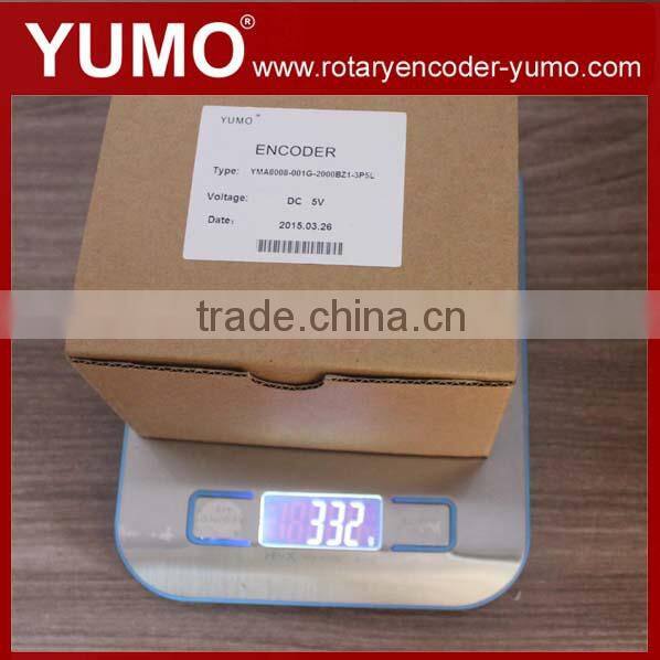 YUMO YMA8008 OD 80mm 8mm hollow shaft rotary encoders Elevator Servo motor price incremental rotary encoder