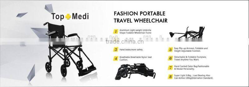 Best Sale Economic Portable Wheelchair/Silla de Rueda Portatil