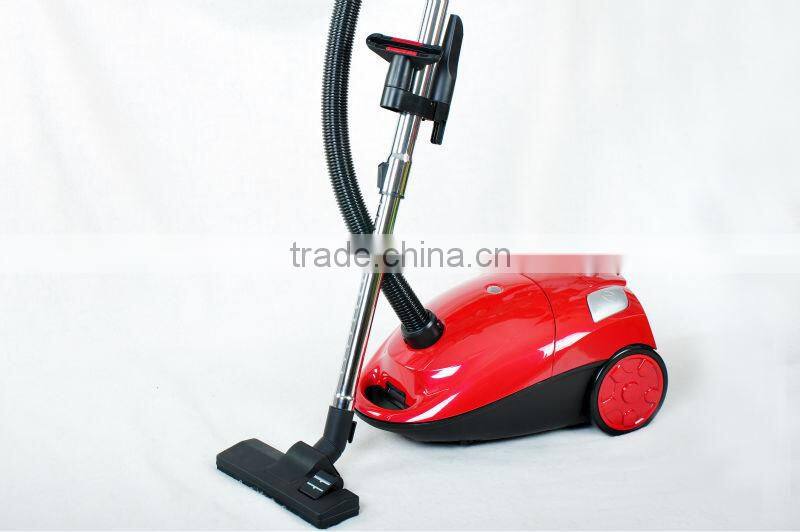 Canister vacuum cleaner with dust bag