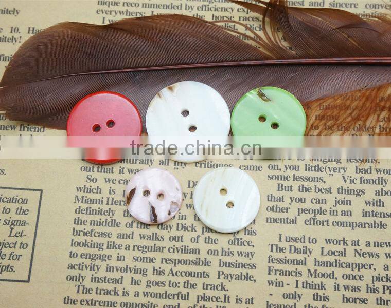 Colorful River Shell Buttons