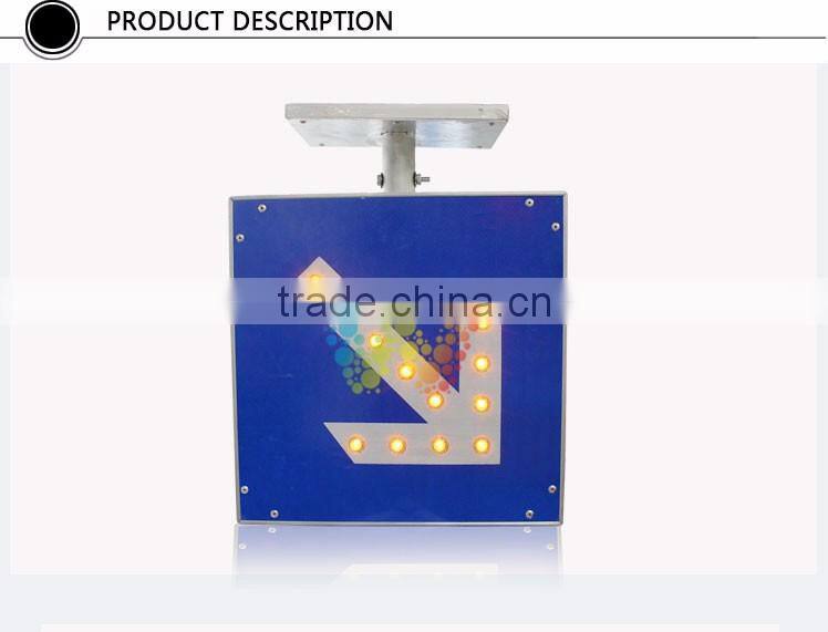 LED Manufacturer Solar Powered Keep Right Sign Road Safety Light Board