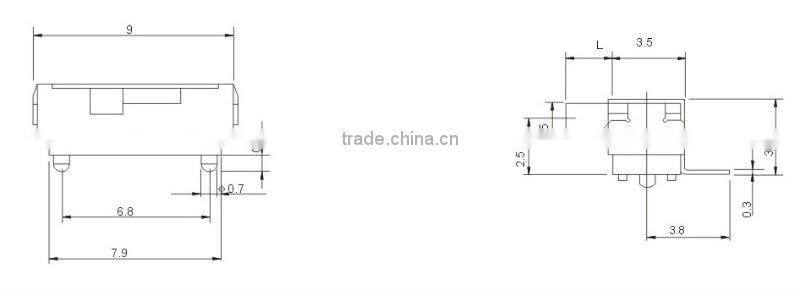 2012 newest slide switch SK-1280