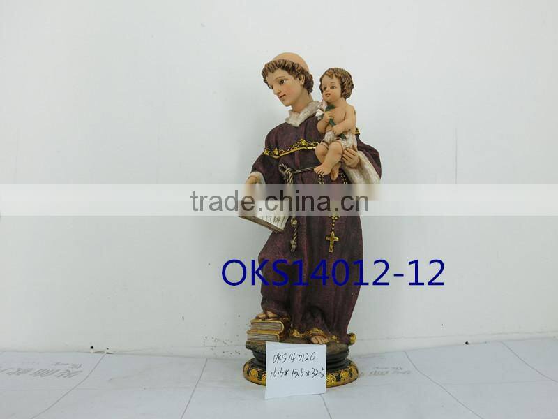 poly resin nativity set polyresin holy family polyresin statue St. Anthony