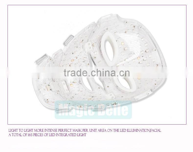 Strong performance PDT LED facial equipment pig collagen pack led mask for clinic use