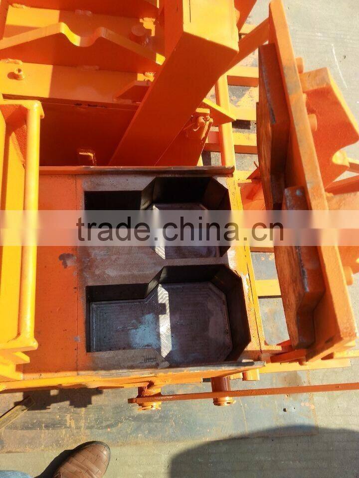 Branch office in Kenya manual brick shaping machine QMR2-40 fly ash interlocking brick machine price in Ghana