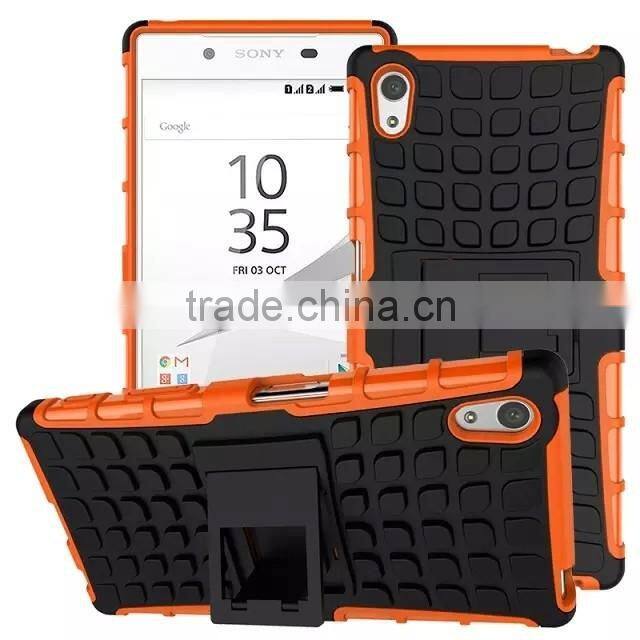 For SONY XPERIA Z5 DU Z5 E6603 E6633 Armor CASE Heavy Duty Hybrid Rugged TPU Impact Kickstand Hard ShockProof CASE OUT DOOR CASE