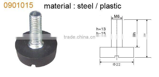 high quality various types black plastic furniture cabinet legs