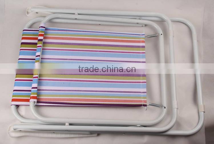 HOT SELL METAL COLOR STRIPE OUTDOOR FOLDING CHAIR