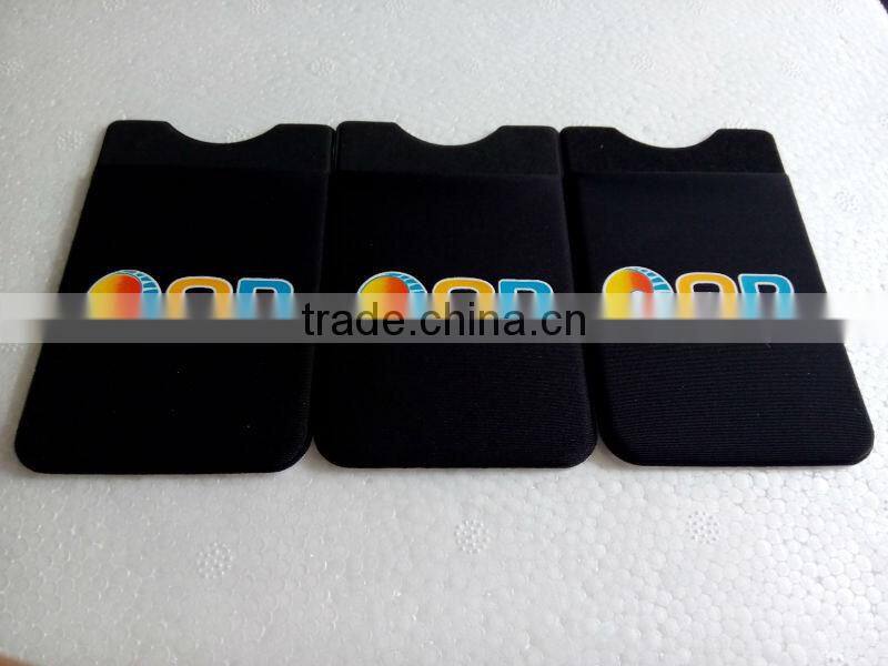 Custom private label 3m sticker smart wallet mobile card holder