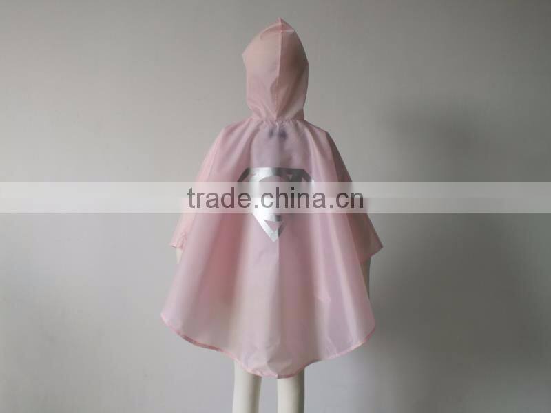 YS Superhero rain cape (boy girl) of 7 different styles for kids and adult