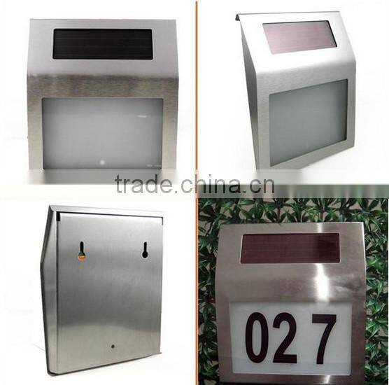 LED house number solor light
