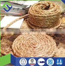 Natural color sisal 3 strand fiber rope free sample