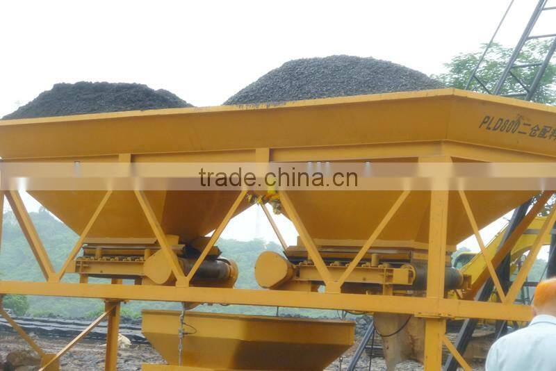 Low price PLC schenider Control HZS25 mini batching plant sold to Algeria