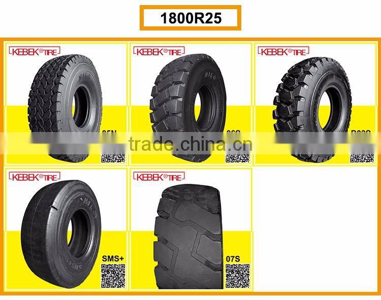 High Quality Earthmover Tire 1800r25, Prompt Delivery With Warranty Promise