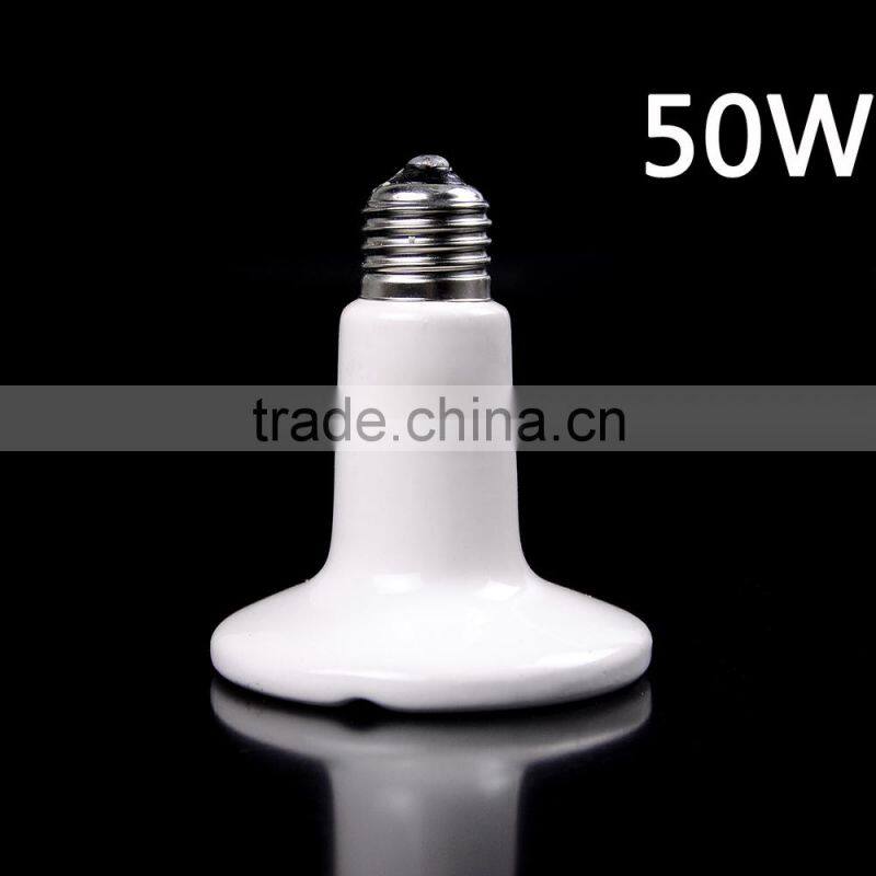 25-250W Infrared Ceramic Heat Emitter Lamp Light Bulb for Reptile Pet Brooder 110-120V