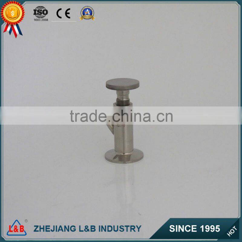 Sanitary milk clamp sample valve