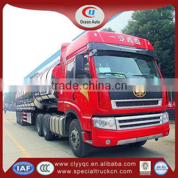 3 alxes 40000 liters Milk transportation semi trailer truck