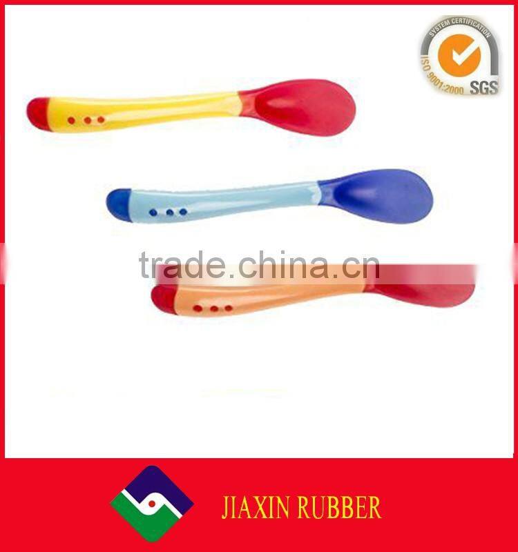 Most popular colorful silicone baby spoon/ new furniture life baby spoon