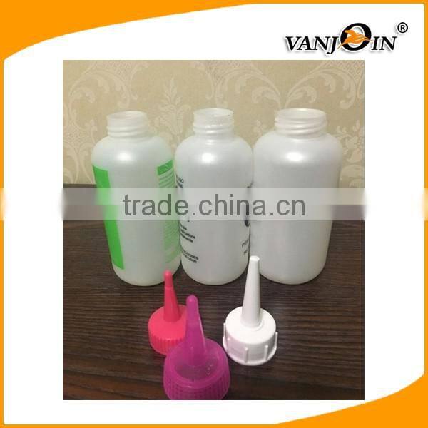 Natural colour180ml 6oz round PE plastic bottle for Hydrogen peroxide packaging