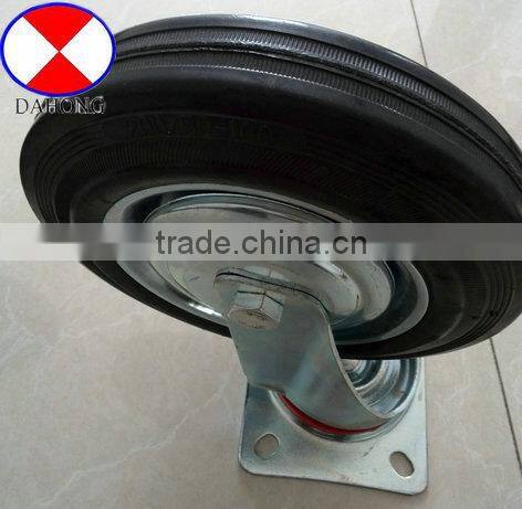 8 inch garbage bins rubber caster,