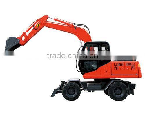 8 ton Hydraulic wheel Excavator with CE