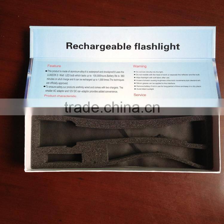 LED Flashlight zoom flashlight tactical flashlight 3XD batteries flashlight torch