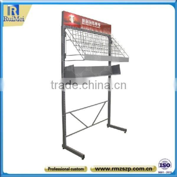 Multifunction Free-Stand Magazine Stand/Shelf Display Rack